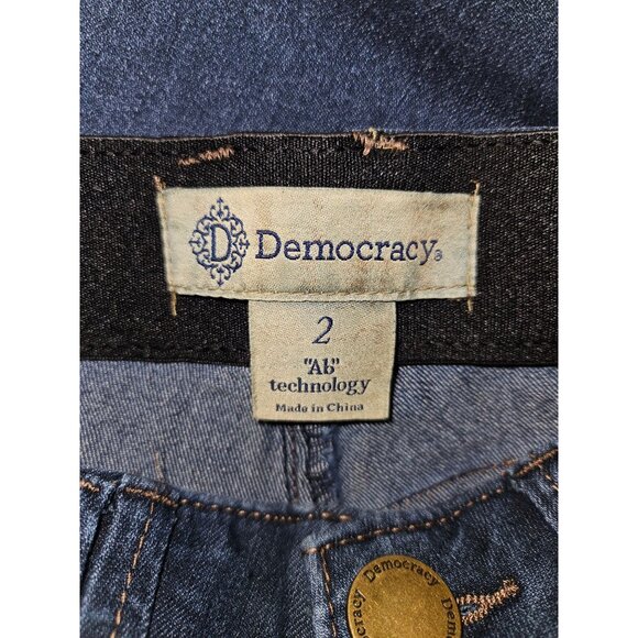 2/$35 Democracy Ab Technology Skinny Ankle Stretch Jeans Women 2 Tummy Control - Picture 11 of 12
